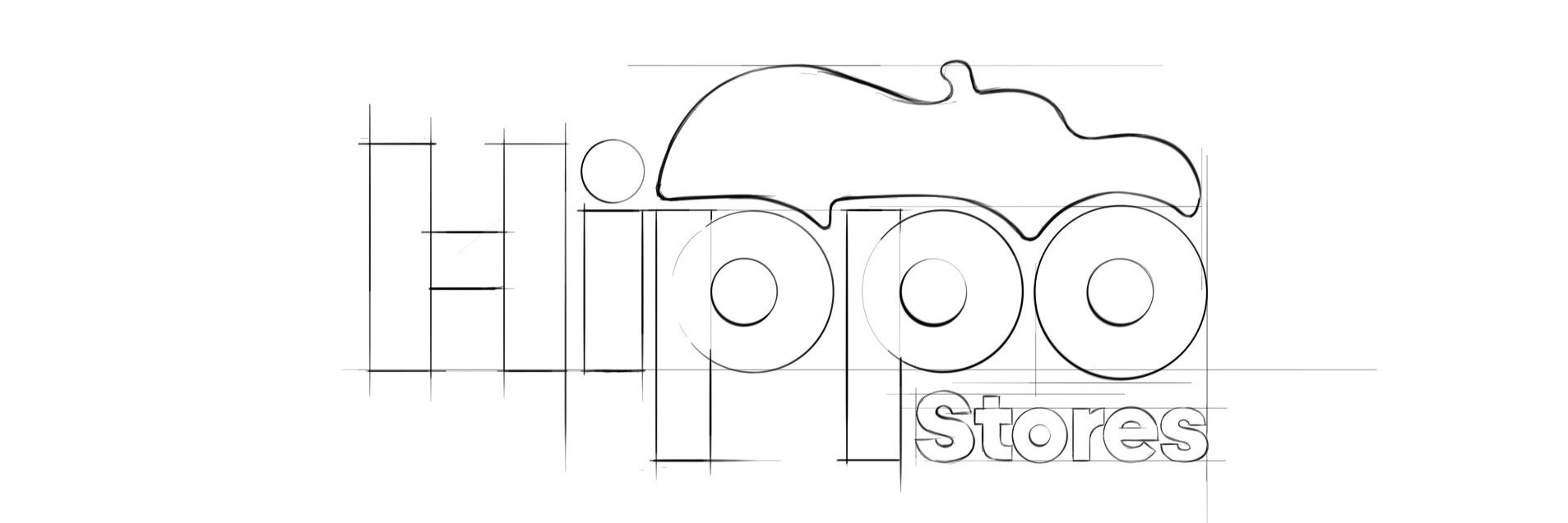 hippo sketch logo
